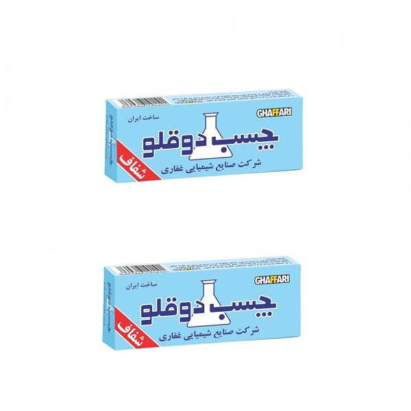 چسب دوقلو غفاری کد 007 حجم 12میلی لیتر بسته 2 عددی