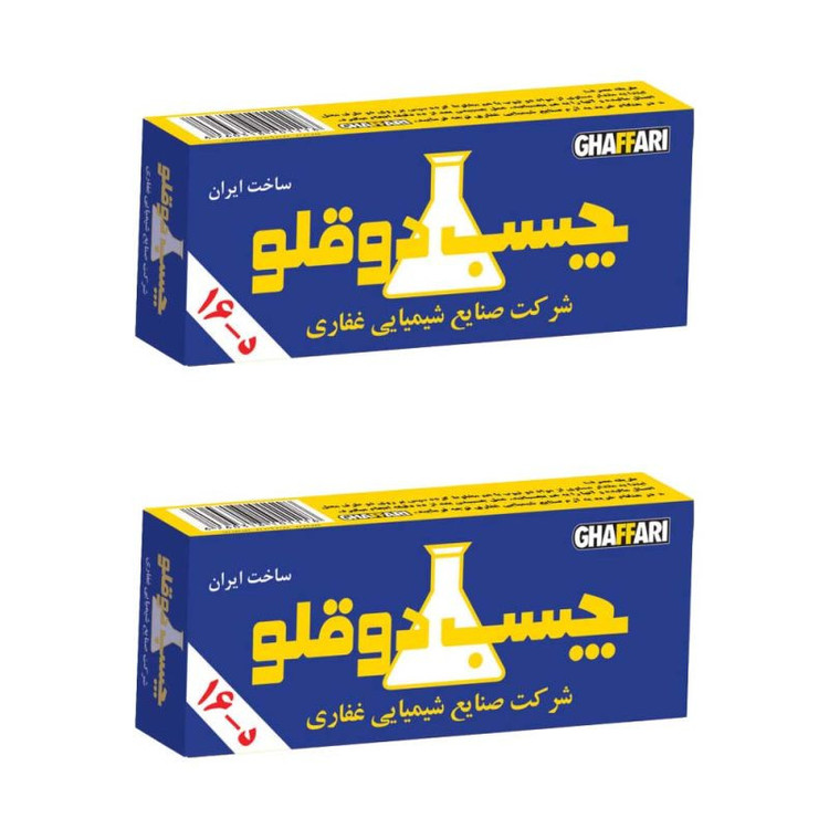 چسب دوقلو غفاری کد 007 حجم 12میلی لیتر بسته 2 عددی