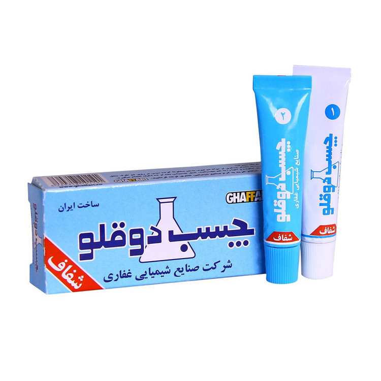 چسب دوقلو غفاری کد 007 حجم 12میلی لیتر بسته 2 عددی