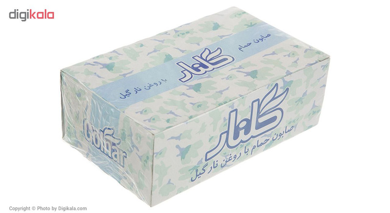 صابون گلنار مدل روغن نارگیل بسته 6 عددی