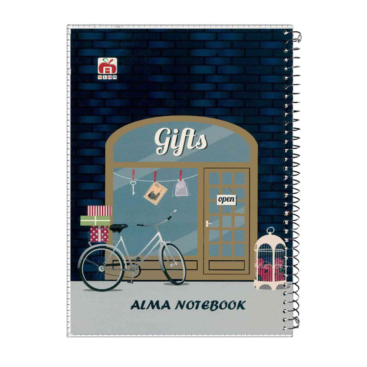 دفتر مشق 40 برگ آلما طرح GIFTS مدل طلقی کد 7412
