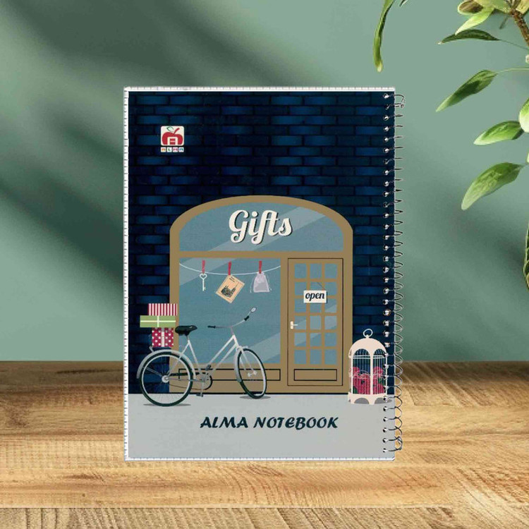 دفتر مشق 40 برگ آلما طرح GIFTS مدل طلقی کد 7412