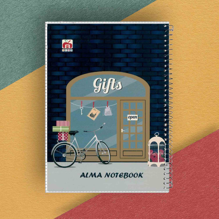 دفتر مشق 40 برگ آلما طرح GIFTS مدل طلقی کد 7412