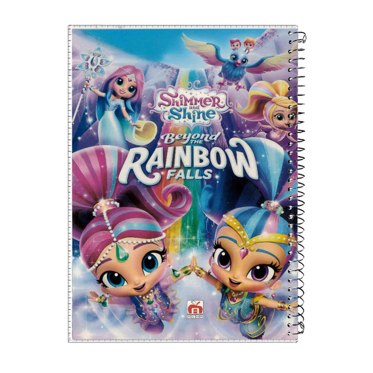 دفتر مشق 40 برگ آلما طرح RAINBOW مدل طلقی کد 7417