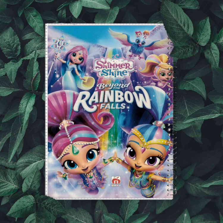 دفتر مشق 40 برگ آلما طرح RAINBOW مدل طلقی کد 7417