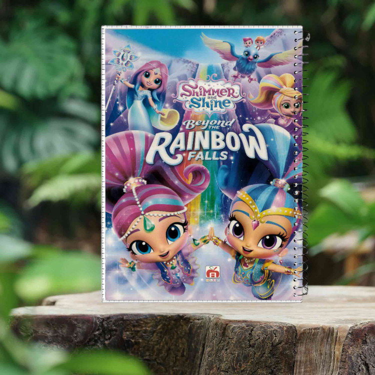 دفتر مشق 40 برگ آلما طرح RAINBOW مدل طلقی کد 7417