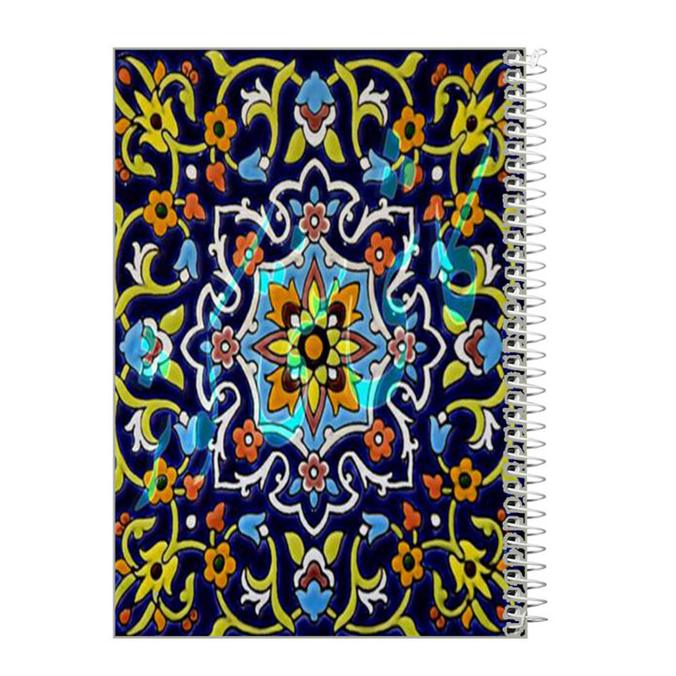 دفتر مشق 60 برگ طرح سنتی اسلیمی کد f525