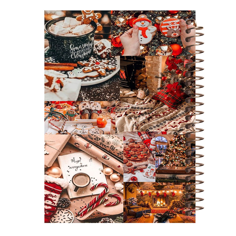 دفترچه یادداشت 100 برگ طرح کریسمس کد O169