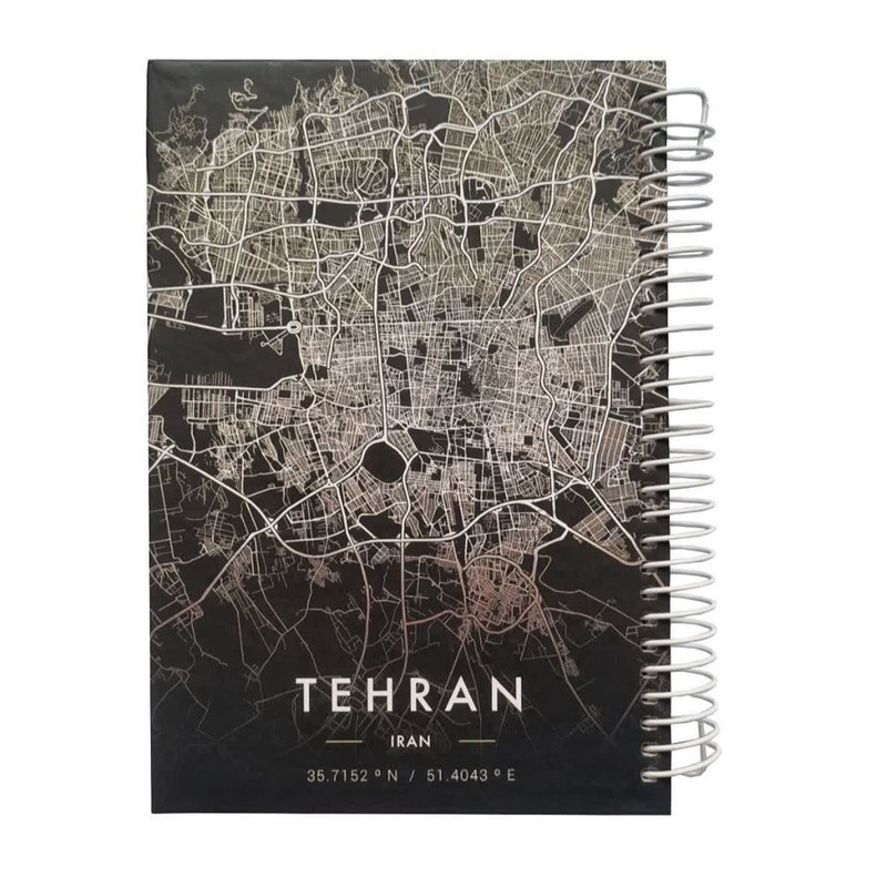 دفتر طراحی 65 برگ مدل پالتویی طرح تهران دوست داشتنی