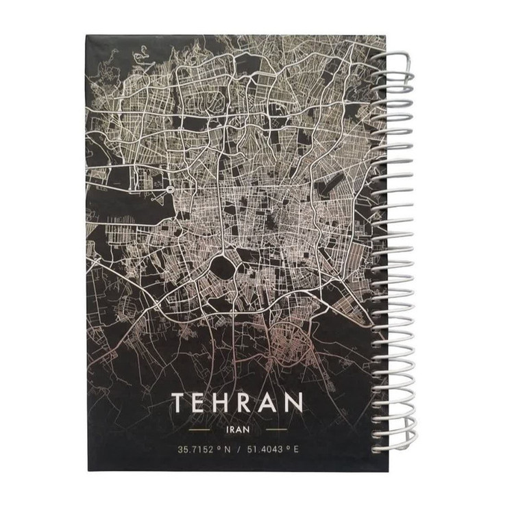 دفتر طراحی 65 برگ مدل پالتویی طرح تهران دوست داشتنی