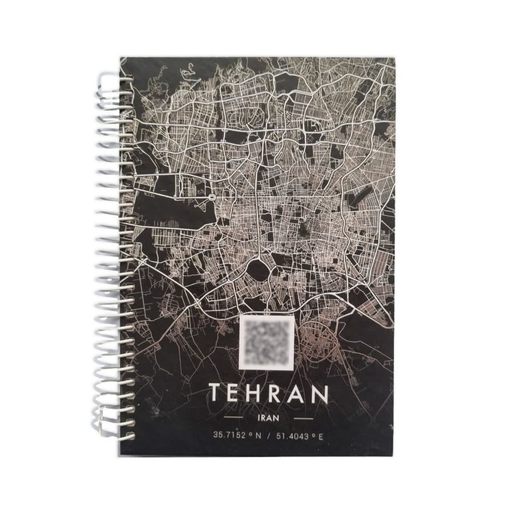 دفتر طراحی 65 برگ مدل پالتویی طرح تهران دوست داشتنی