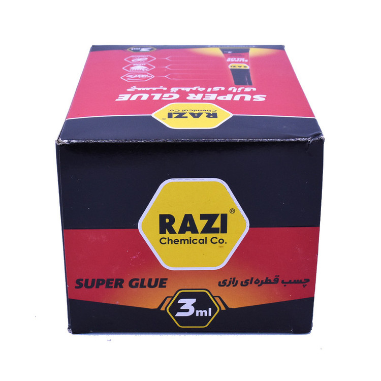 چسب قطره ای رازی مدل RAZI04 حجم 3 میلی لیتر بسته 12 عددی