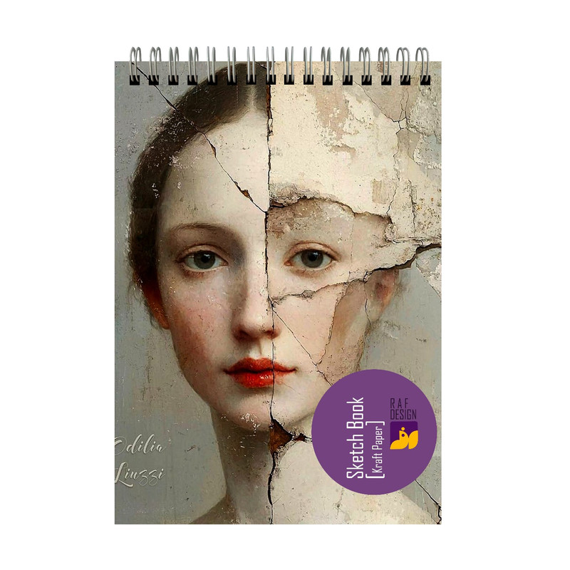 دفتر طراحی 80 برگ نشر رف مدل دخترِ شکسته