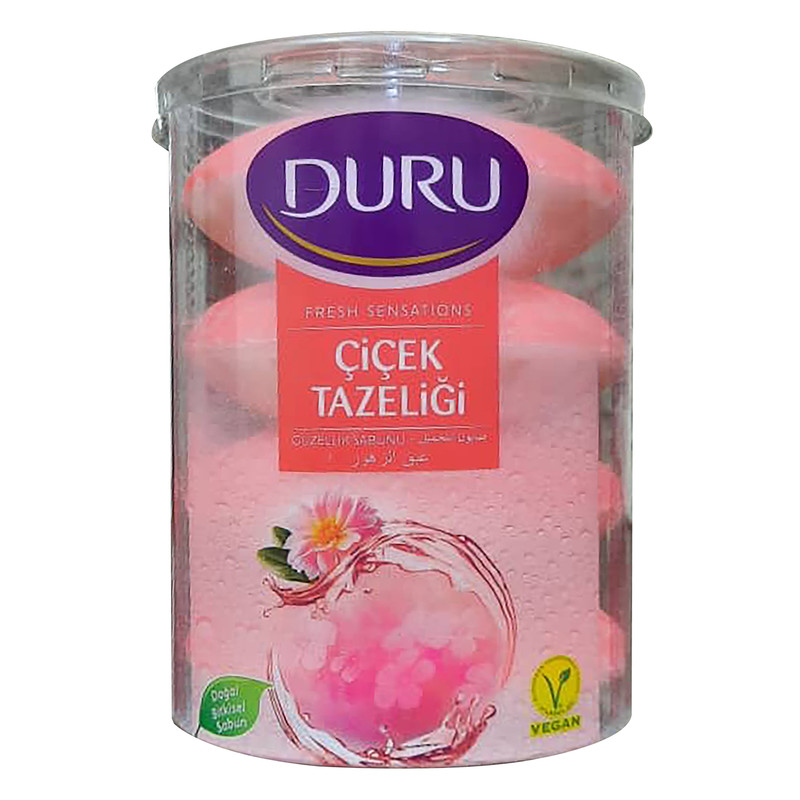 صابون شستشوی دورو مدل Cicek tazeligi تحت لیسانس وزن440 گرم بسته 4 عددی