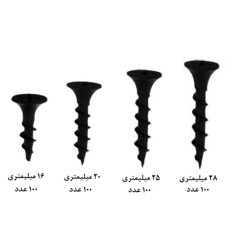 پیچ ام دی اف تکنو باغلانتی مدل MDF-16-20-25-30 مجموعه 400 عددی