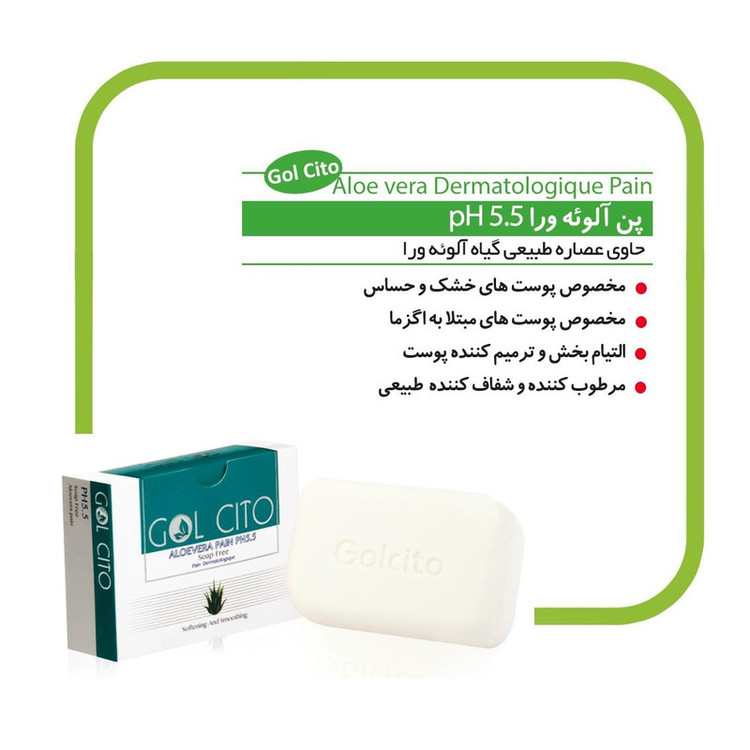 پن شستشو گل سیتو مدل آلوئه ورا وزن 100 گرم