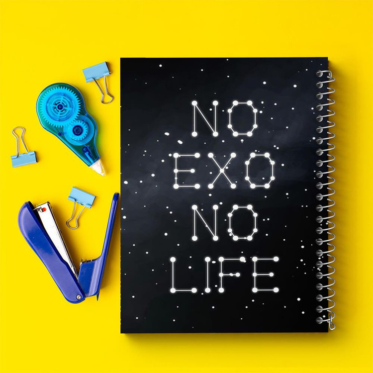 دفتر نقاشی 50 برگ خندالو مدل گروه موسیقی اکسو EXO کد 2525