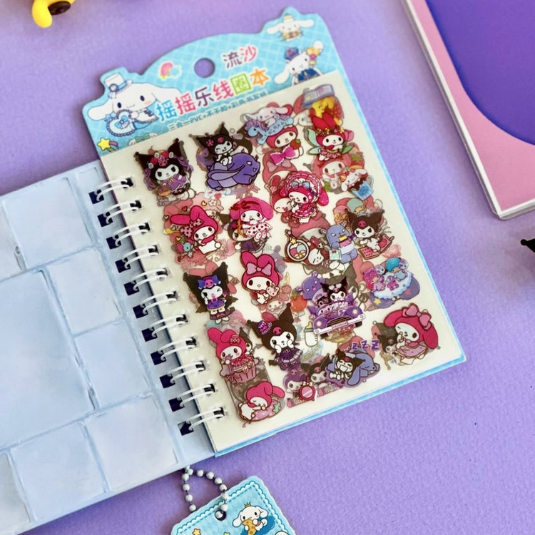 دفتر یادداشت 30 برگ مدل استیکردار طرح سینامورول و دوستان کرومی کد ۰۲