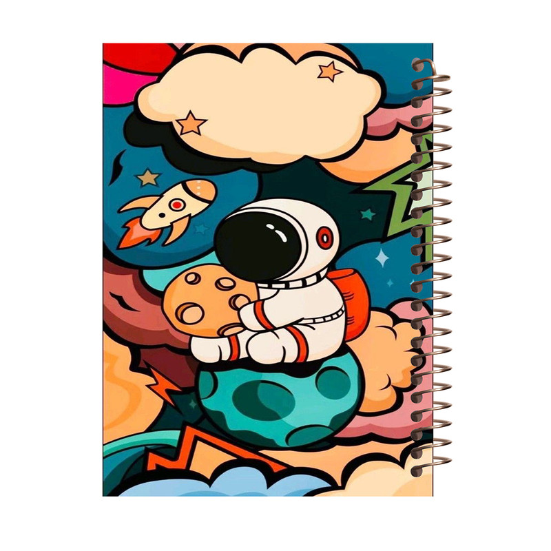 دفتر نقاشی 60 برگ طرح فضانورد کد A549