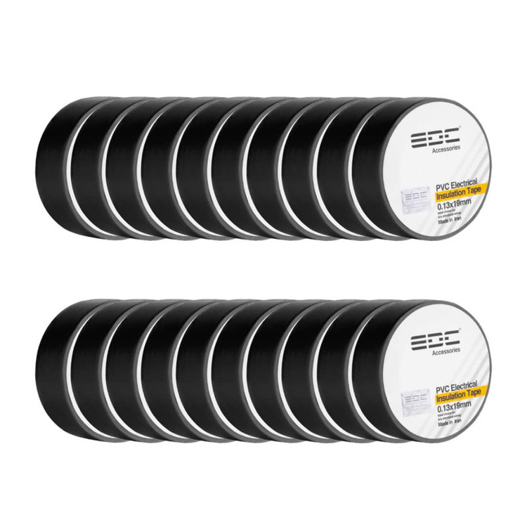 نوار چسب برق ای دی سی مدل PVC بسته 20 عددی