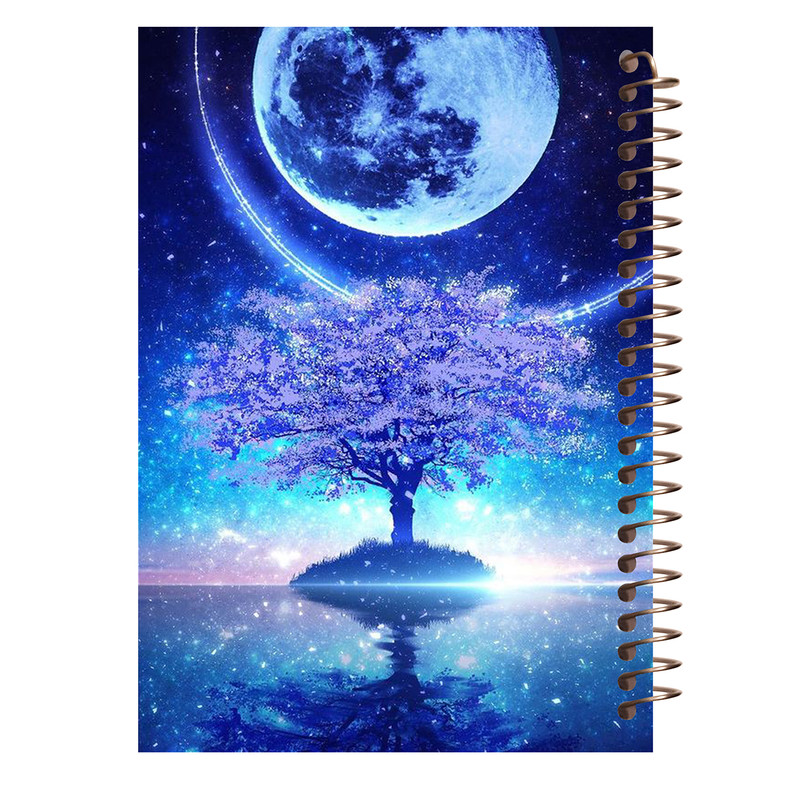 دفتر مشق 60 برگ طرح آسمان مدل ماه کد M284