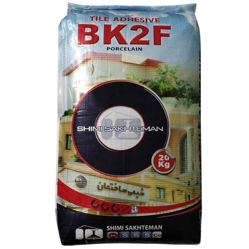 چسب کاشی شیمی ساختمان مدل BK2F وزن 20 کیلویی