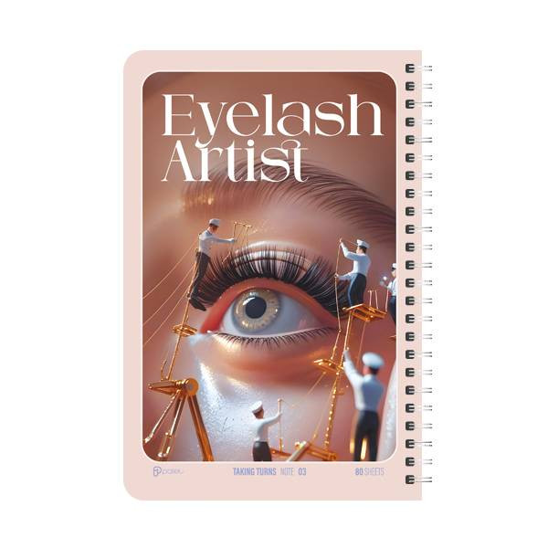دفتر نوبت‌دهی 80 برگ پالت مدل Eyelash Artist