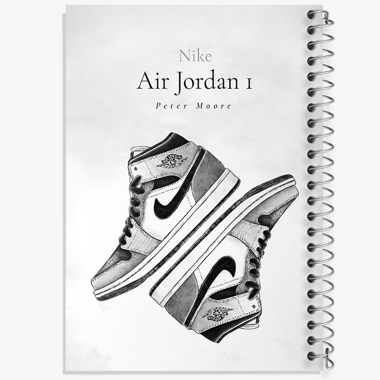 دفتر طراحی 50 برگ خندالو طرح نایکی ایر جردن (Nike Air Jordan) کد N8310