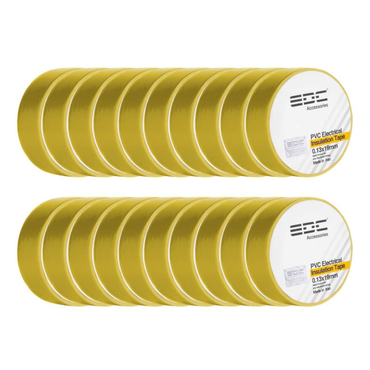 نوار چسب برق ای دی سی مدل PVC بسته 20 عددی
