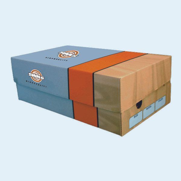 جعبه بسته بندی مدل کفش مردانه طرح MDF کد M2 بسته 10 عددی