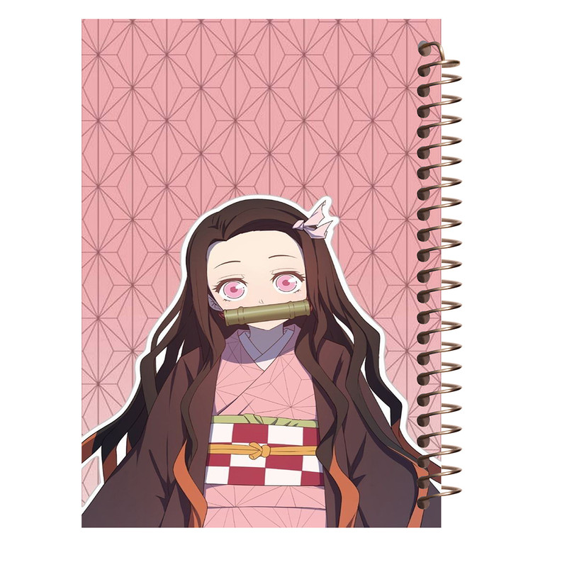 دفتر مشق 80 برگ مدل انیمه Kimetsu no Yaiba طرح نزوکو کد J298