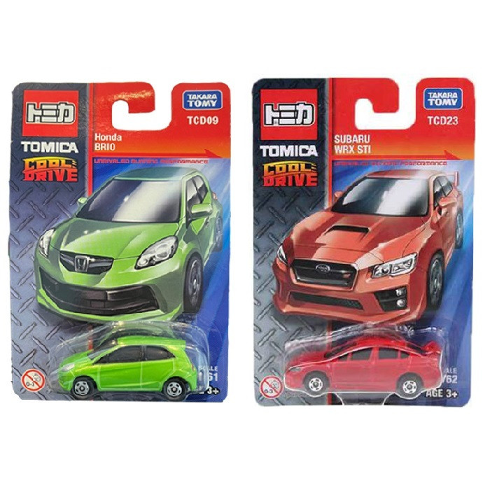 ماکت ماشین تاکارا تامی مدل سوبارو WRX STI و هوندا BRIO مجموعه دو عددی