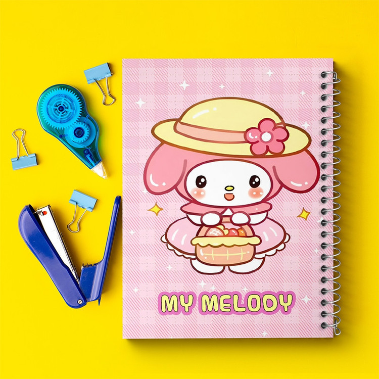 دفتر طراحی 50 برگ خندالو طرح مای ملودی (My Melody) کد N9020