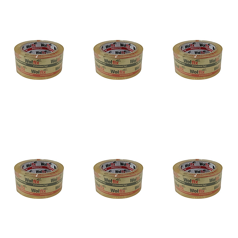 چسب پهن ولفیکس مدل کریستال عرض 5 سانتی متر بسته 6 عددی