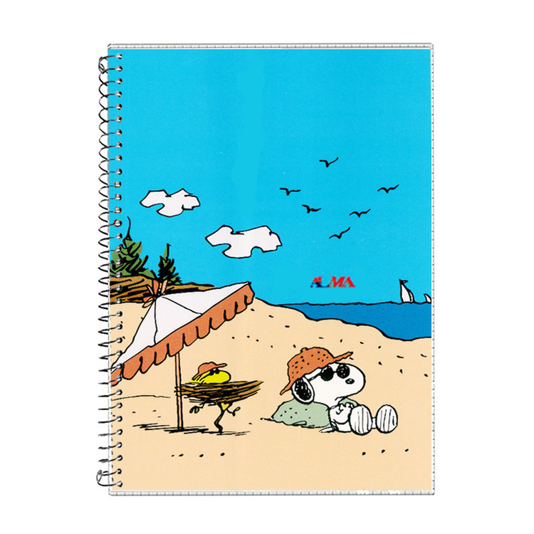 دفتر مشق 60 برگ آلما طرح SNOOPY مدل طلقی کد 7613