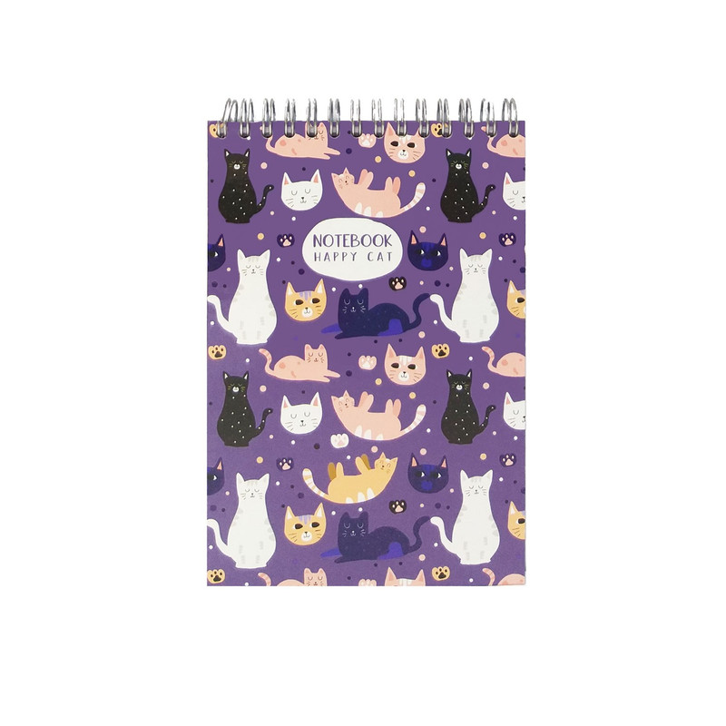 دفتر یادداشت 80 برگ پاپکو مدل HAPPY CAT