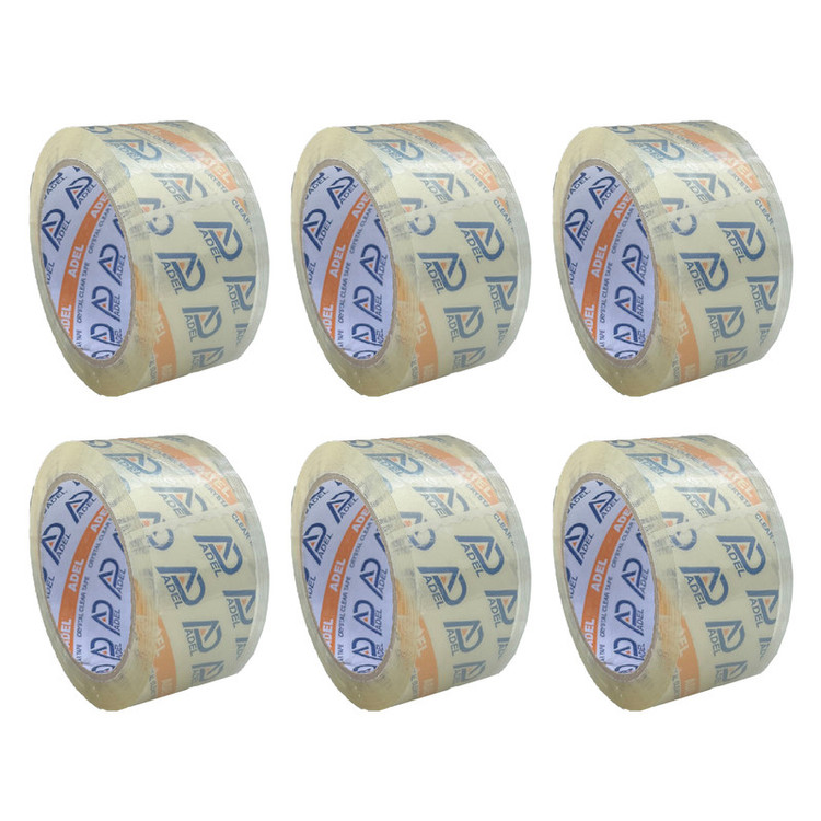چسب پهن ادل مدل 40میکرون عرض 5 سانتی متر بسته 6 عددی
