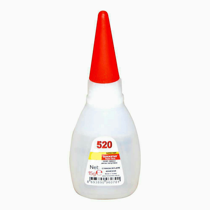 چسب قطره ای کوییک استار مدل 520 وزن 15 گرم بسته هشت عددی