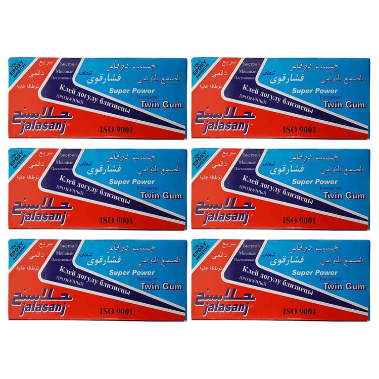 پک چسب دوقلو جلاسنج مدل Super Power بسته 6 عددی