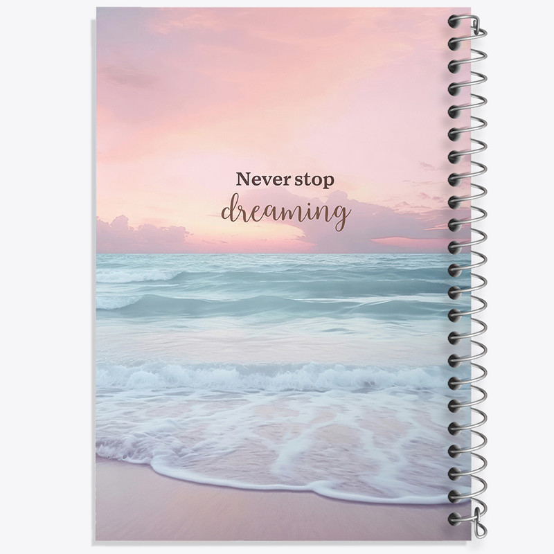 دفتر ژورنال نویسی 50 برگ خندالو مدل نقطه ای طرح Never Stop Dreaming کد N2324