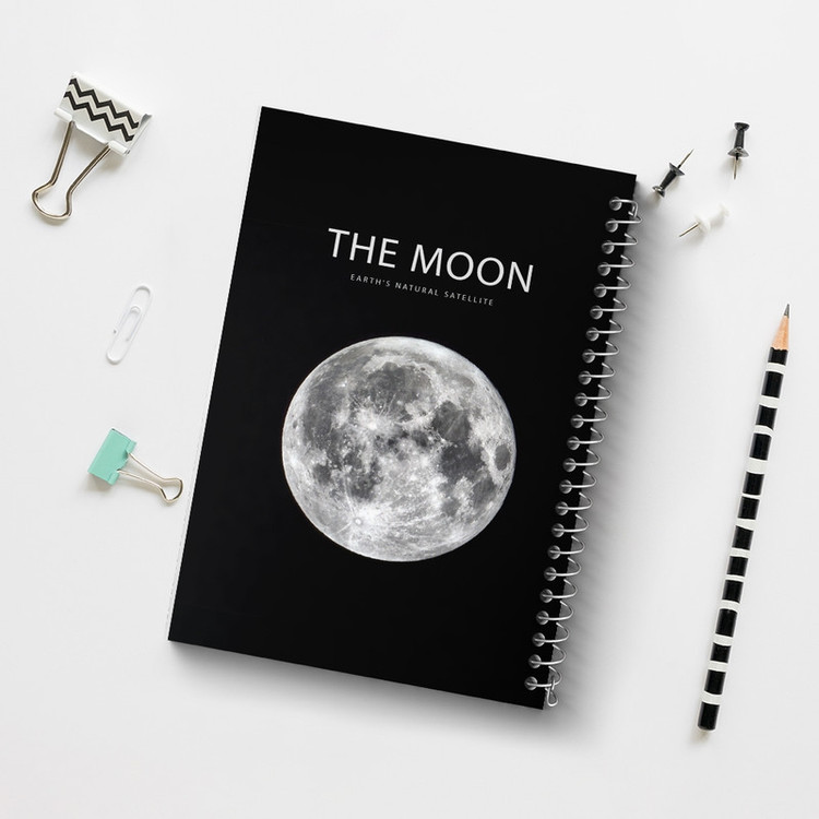 دفتر ژورنال نویسی 50 برگ خندالو مدل نقطه ای طرح ماه (Moon) کد F1601