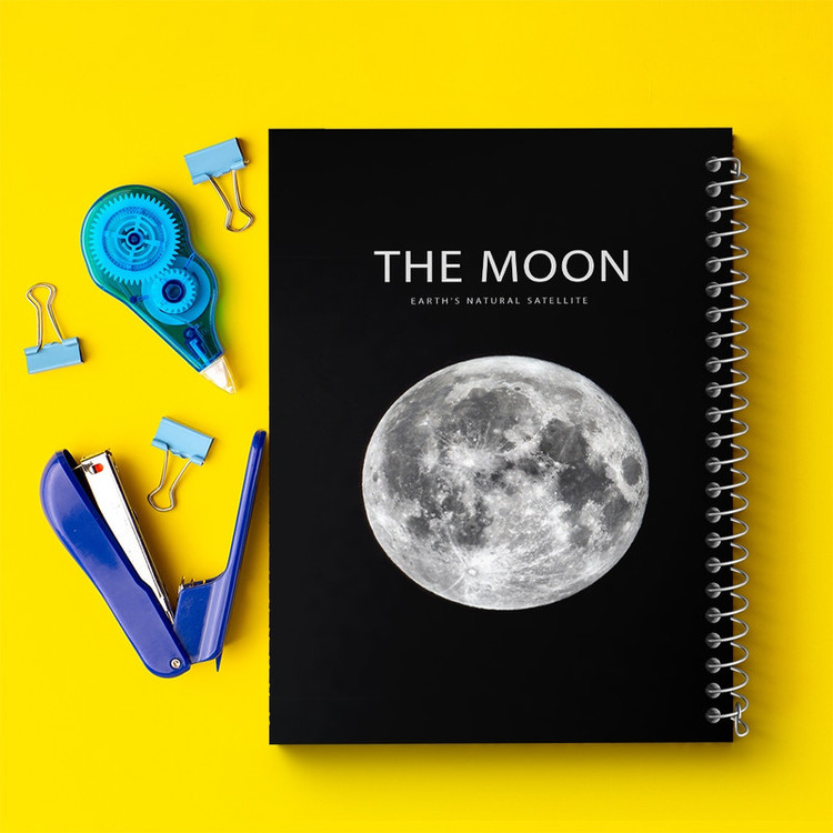دفتر ژورنال نویسی 50 برگ خندالو مدل نقطه ای طرح ماه (Moon) کد F1601