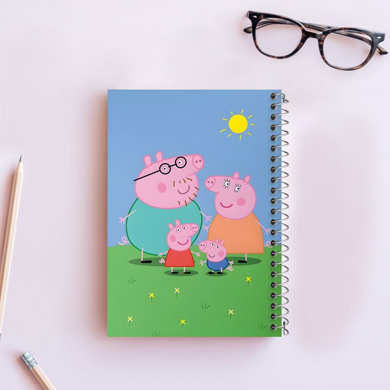 دفتر نقاشی 50 برگ خندالو مدل خانواده پپا پیگ انیمیشن پپا پیگ Peppa pig کد 22070