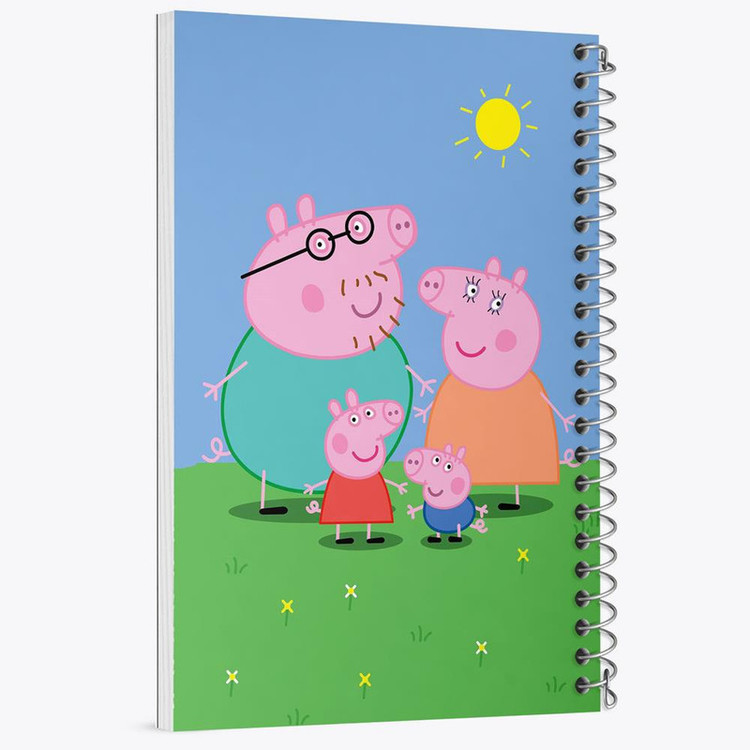 دفتر نقاشی 50 برگ خندالو مدل خانواده پپا پیگ انیمیشن پپا پیگ Peppa pig کد 22070