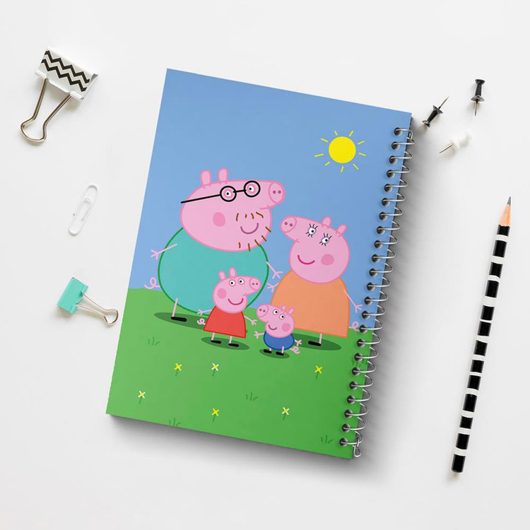 دفتر نقاشی 50 برگ خندالو مدل خانواده پپا پیگ انیمیشن پپا پیگ Peppa pig کد 22070