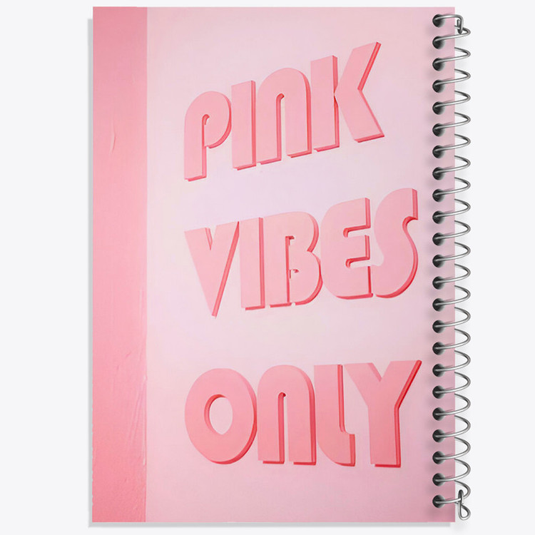 دفتر مشق 50 برگ خندالو طرح Pink Vibes Only کد F3848