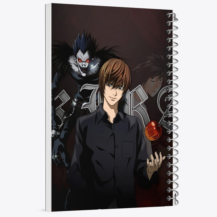 دفتر نت موسیقی 50 برگ خندالو مدل انیمه دفترچه مرگ (Death Note) کد F799