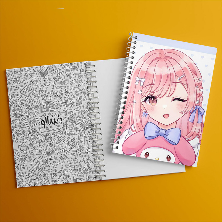 دفتر نقاشی 50 برگ خندالو طرح مای ملودی (My Melody) کد N9093