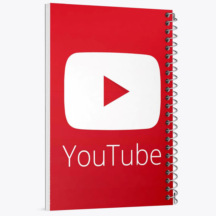 دفتر نقاشی 50 برگ خندالو مدل یوتیوب YouTube کد 8429