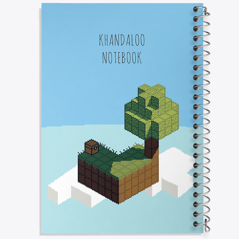 دفتر نقاشی 50 برگ خندالو طرح بازی ماینکرافت (Minecraft) کد N8787
